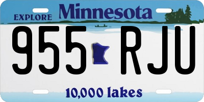 MN license plate 955RJU