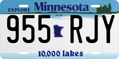 MN license plate 955RJY