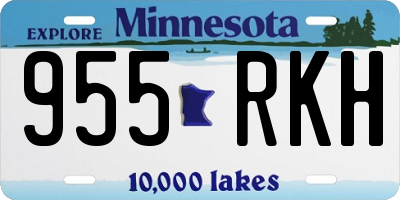MN license plate 955RKH