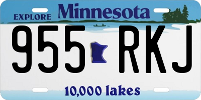 MN license plate 955RKJ