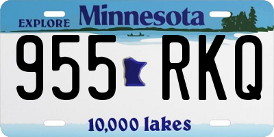 MN license plate 955RKQ