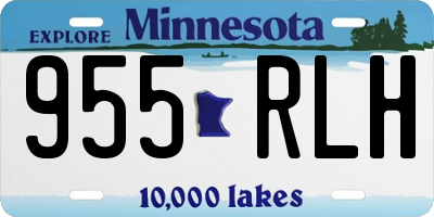MN license plate 955RLH