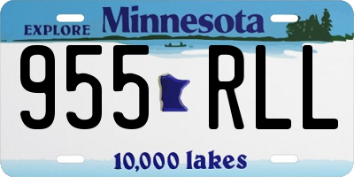 MN license plate 955RLL