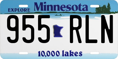 MN license plate 955RLN