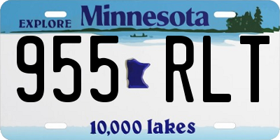 MN license plate 955RLT