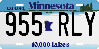 MN license plate 955RLY