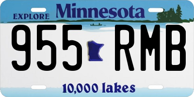 MN license plate 955RMB