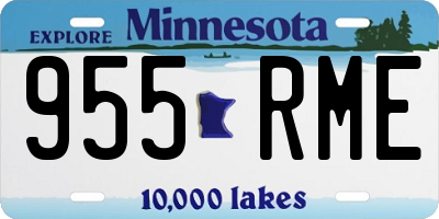 MN license plate 955RME