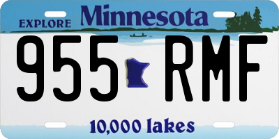 MN license plate 955RMF
