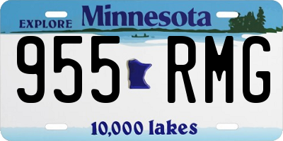 MN license plate 955RMG