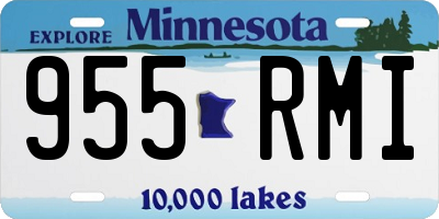 MN license plate 955RMI