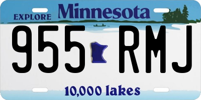 MN license plate 955RMJ