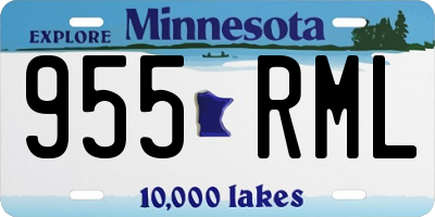 MN license plate 955RML