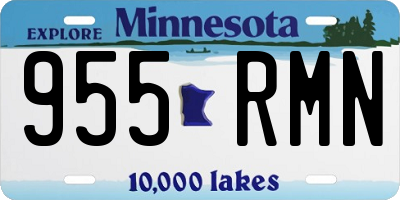 MN license plate 955RMN