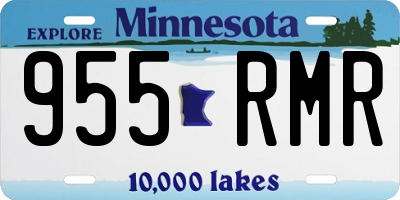 MN license plate 955RMR