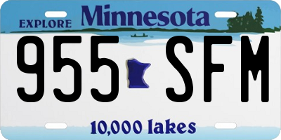 MN license plate 955SFM