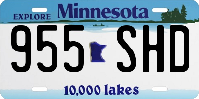 MN license plate 955SHD