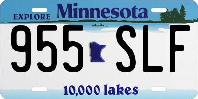 MN license plate 955SLF