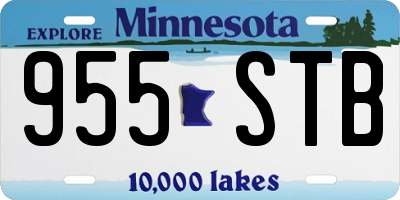 MN license plate 955STB