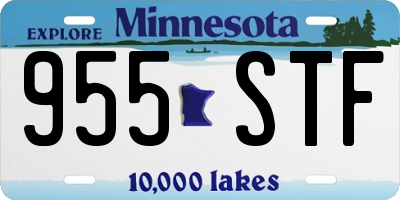 MN license plate 955STF