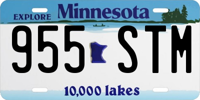 MN license plate 955STM