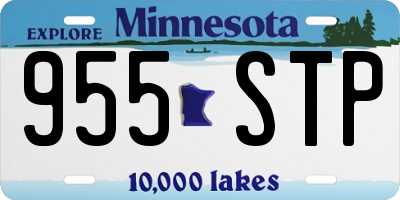 MN license plate 955STP