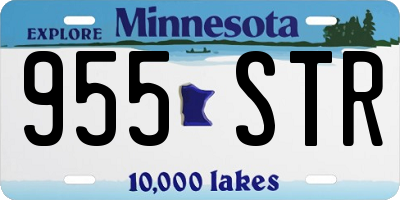 MN license plate 955STR