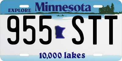 MN license plate 955STT