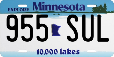 MN license plate 955SUL