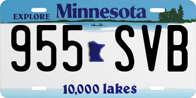MN license plate 955SVB