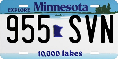 MN license plate 955SVN