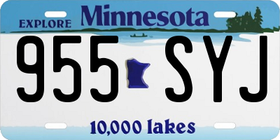 MN license plate 955SYJ
