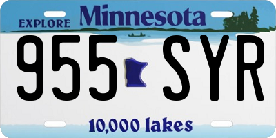 MN license plate 955SYR