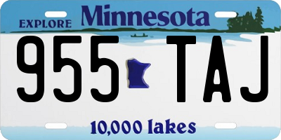 MN license plate 955TAJ