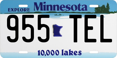 MN license plate 955TEL