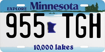 MN license plate 955TGH