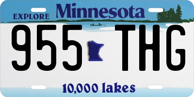 MN license plate 955THG