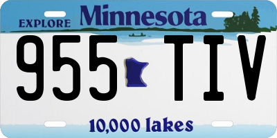 MN license plate 955TIV