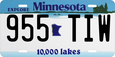 MN license plate 955TIW