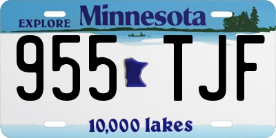 MN license plate 955TJF