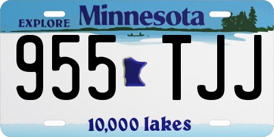 MN license plate 955TJJ