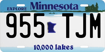 MN license plate 955TJM