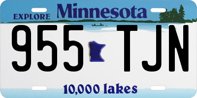 MN license plate 955TJN
