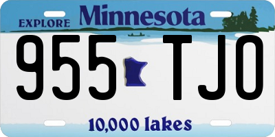 MN license plate 955TJO
