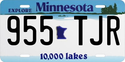 MN license plate 955TJR