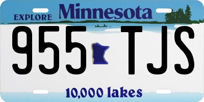 MN license plate 955TJS
