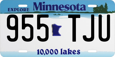 MN license plate 955TJU