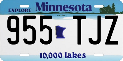 MN license plate 955TJZ
