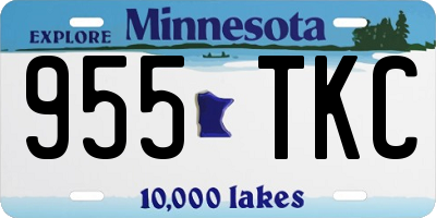 MN license plate 955TKC