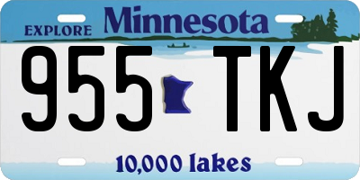 MN license plate 955TKJ